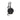 Black tire carrier with a metal rim on a white background